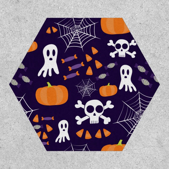 Fun Halloween Pattern Patch (Front)