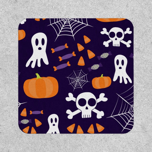 Fun Halloween Pattern Patch (Front)