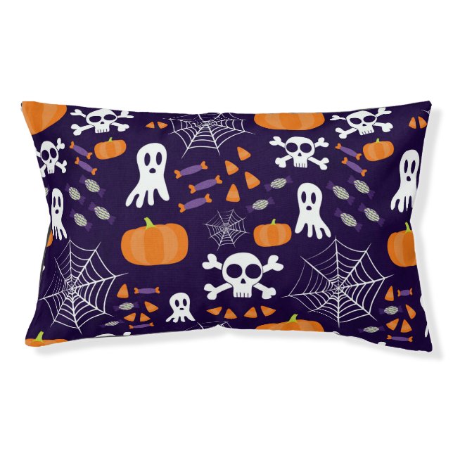Fun Halloween Pattern Pet Bed (Front)