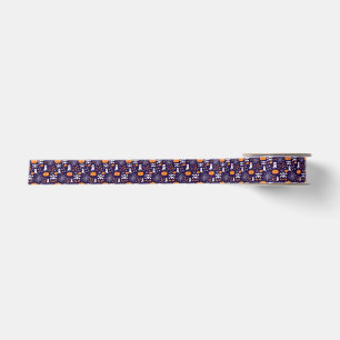 Fun Halloween Pattern Satin Ribbon