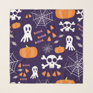 Fun Halloween Pattern Scarf