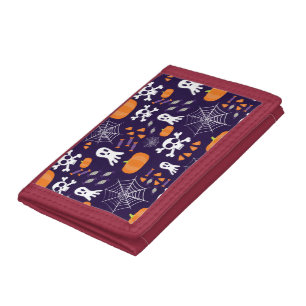 Fun Halloween Pattern Trifold Wallet