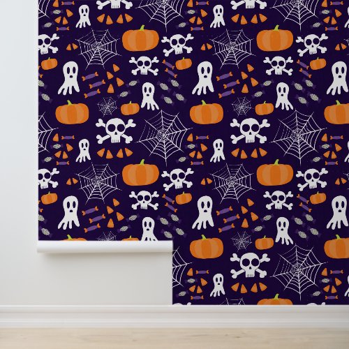 Fun Halloween Pattern Wallpaper