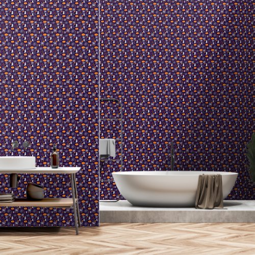 Fun Halloween Pattern Wallpaper