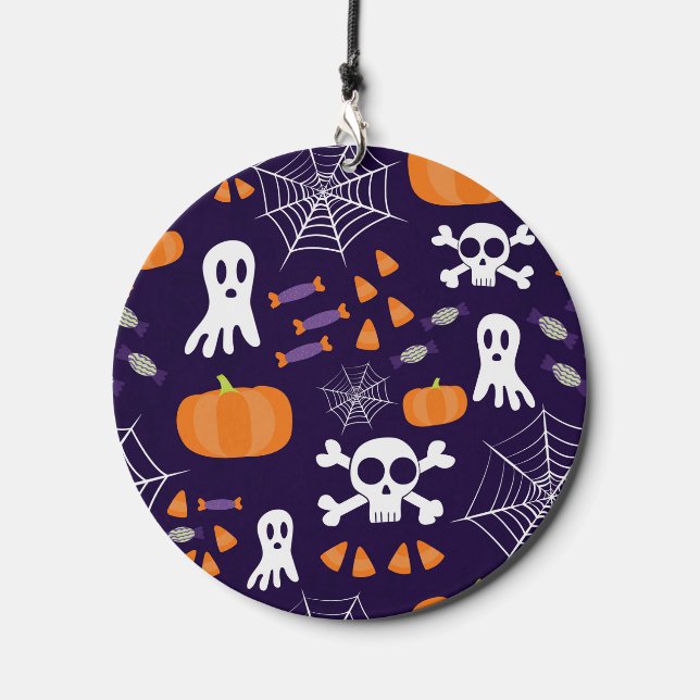 Fun Halloween Pattern Wind Chime (Front)