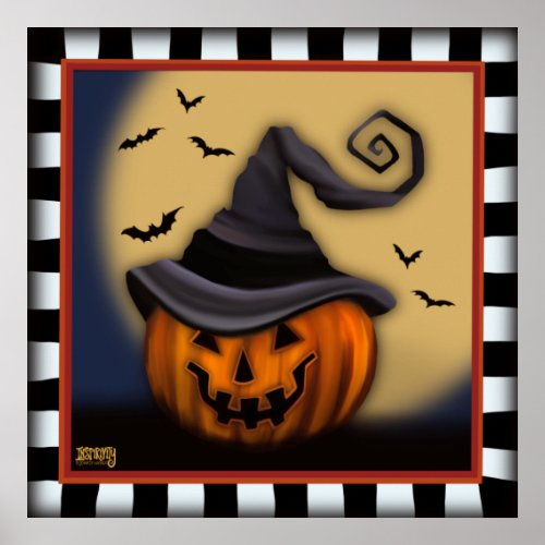 Fun Halloween Pumpkin Bats Classroom Inspirivity Poster