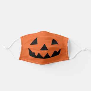 Fun Halloween Pumpkin Jack O Lantern Adult Cloth Face Mask