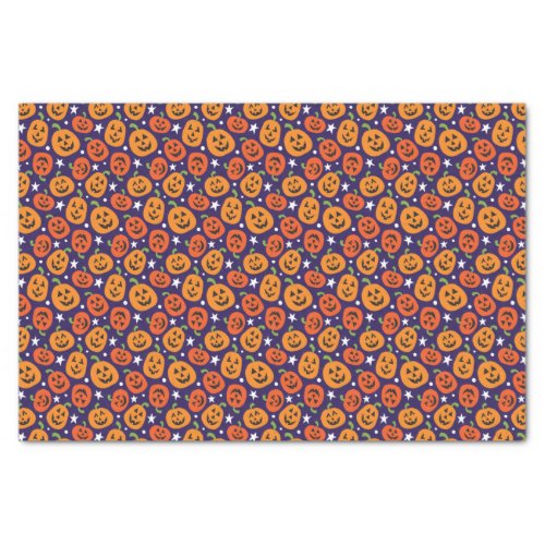 Fun Halloween Pumpkin Patterned Tissue Paper