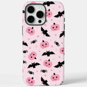 Fun Halloween Pumpkins and Bat Pattern  iPhone 16 Pro Max Case