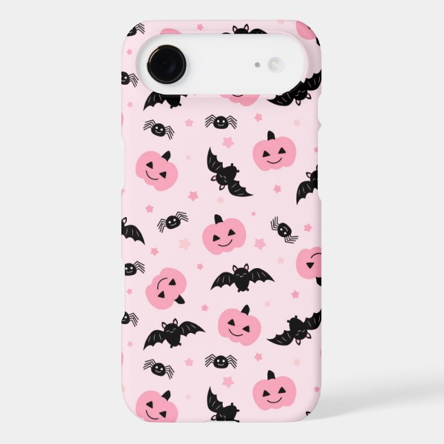 Fun Halloween Pumpkins and Bat Pattern  Case-Mate iPhone Case (Back)