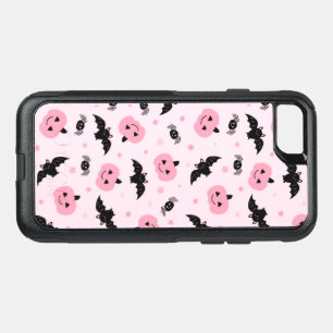 Fun Halloween Pumpkins and Bat Pattern OtterBox Commuter iPhone SE/8/7 Case