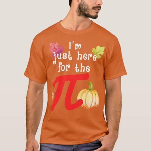 Fun Halloween Thanksgiving Pumpkin Pi Teacher Fall T_Shirt
