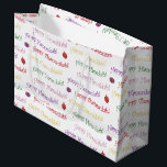 Fun Hannukah Patterned Large Gift Bag<br><div class="desc">Fun Hannukah pattern with all the spellings!</div>