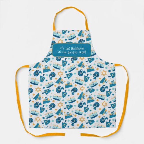 Fun Hanukkah Pattern Apron