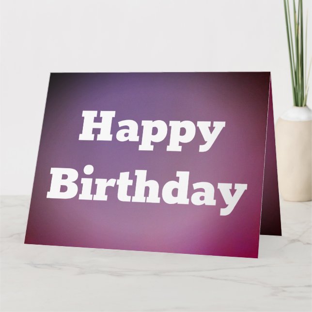 Fun Happy Birthday Card Personalize Text (Front)