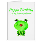 Fun Happy Birthday Gardener Toadally Awesome Hobby (Front)