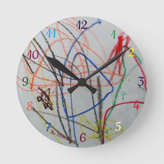fun happy colorful clock (Front)