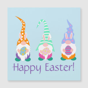 Fun Happy Easter Gnomes Bunny Ears Spring Colors