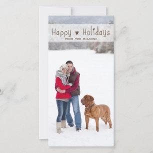 FUN HAPPY HOLIDAYS HOLIDAY PHOTO CARD