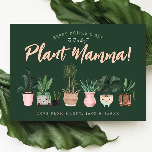 Fun Happy Mothers Day to the best Plant Mamma Card