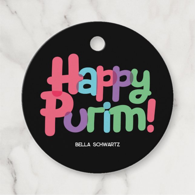 Fun Happy Purim Tag (Front)