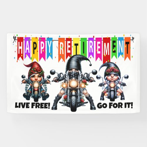 FUN HAPPY RETIREMENT  BANNER