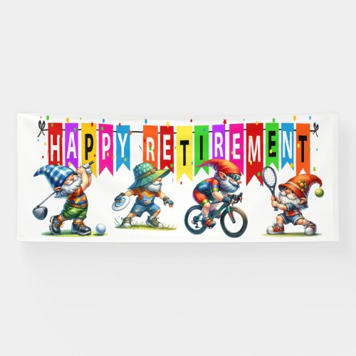 FUN HAPPY RETIREMENT  BANNER