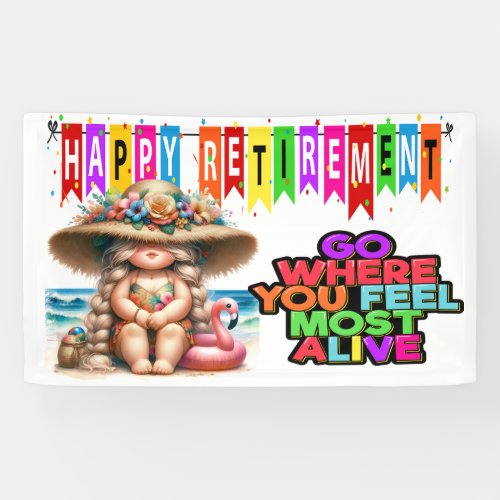 FUN HAPPY RETIREMENT  BANNER