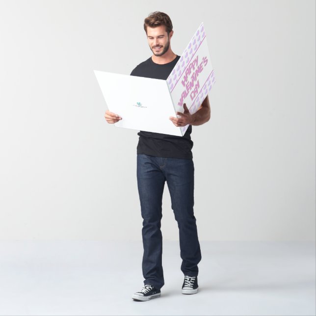 fun Happy Valentines Day pink cutout cookies Card (In Situ)