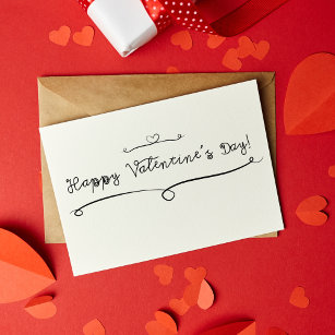 ❤️Fun Happy Valentines Hearts Rubber Art Stamp
