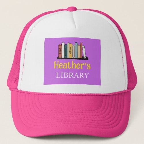 FUN Hat _ Library _  Personalized _ Add Name
