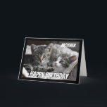 Fun Heart to Heart Mother Birthday Cat Animal Card<br><div class="desc">If you love Cats or Animals this card will bring a smile to your face  Perfect for the Mother who loves Cats.  We may not always see eye to eye but always heart to heart</div>