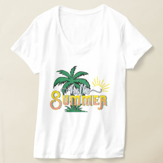 Fun Hello Summer word art  T-Shirt