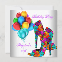 FUN High Heel Shoes Birthday Party Balloons