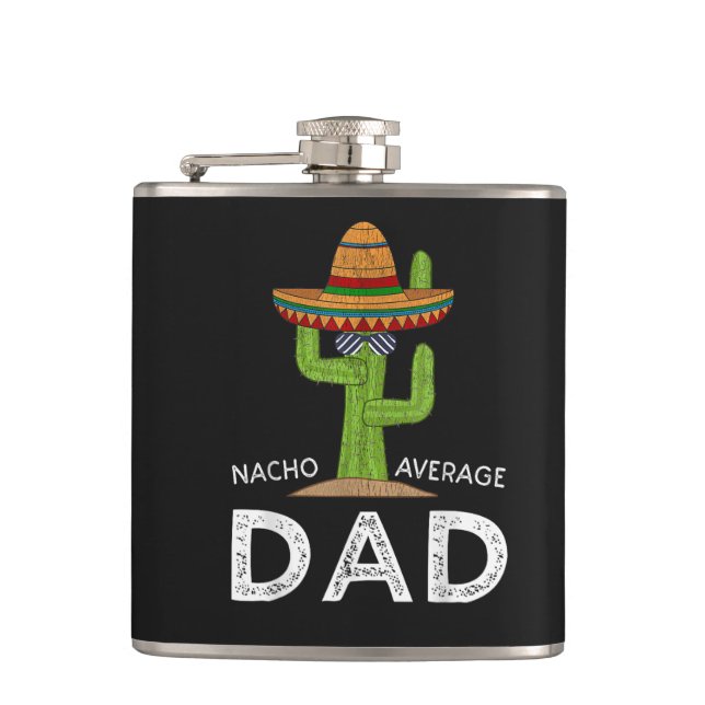 Fun Hilarious Dad Joke _ Funny Saying Dad Flask (Front)