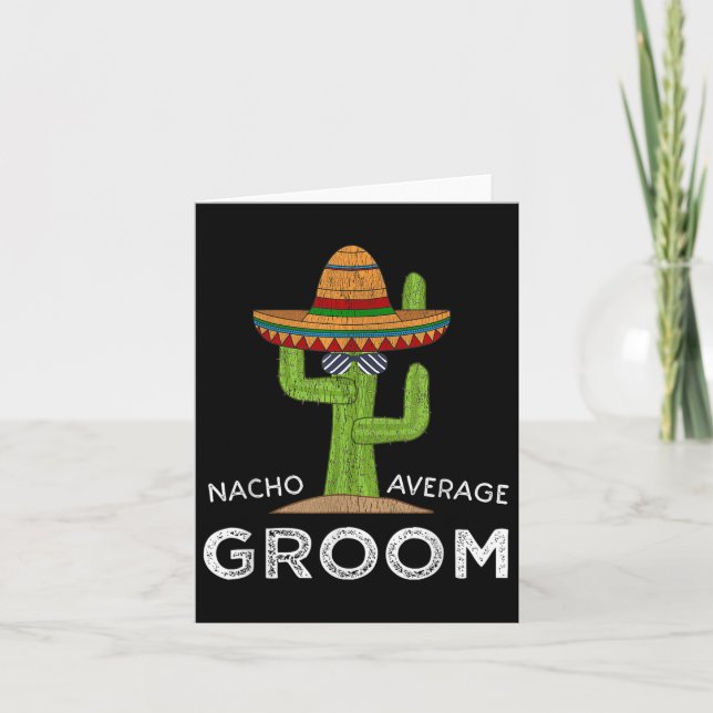 Fun Hilarious Groom Humor _ Funny Saying Groom  Card (Front)