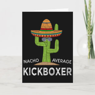 Fun Hilarious Kickboxer Meme Funny Kickboxing Card