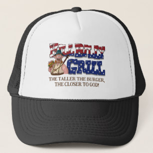 Fun HillBilly Grill Denmark Hat! Trucker Hat