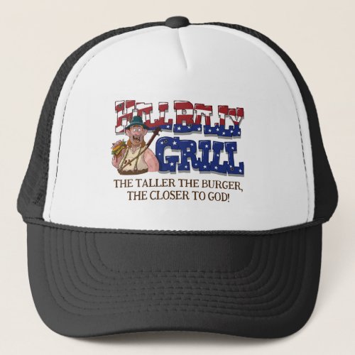 Fun HillBilly Grill Denmark Hat Trucker Hat
