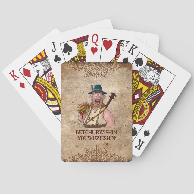 Fun HillBilly Grill Denmark Playing Cards! Poker Cards (Back)