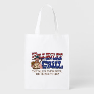 Fun HillBilly Grill Denmark Reusable Grocery Bag! Bag
