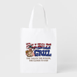 Fun HillBilly Grill Denmark Reusable Grocery Bag! Grocery Bag