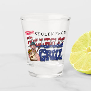 Fun HillBilly Grill Denmark Shot Glass!  Glass