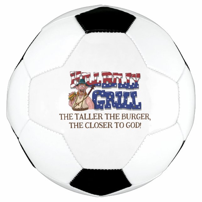 Fun HillBilly Grill Denmark Soccer Ball! Soccer Ball (Front)