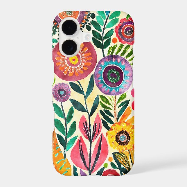 Fun Hippie Flower Patterned Samsung Galaxy Case (Back)