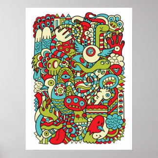 Fun Hipster Doodle Poster