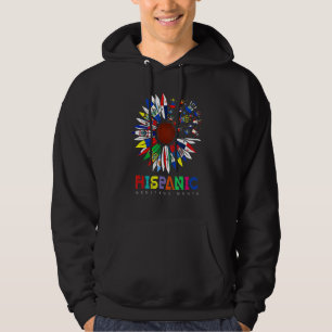 Fun Hispanic Heritage Month Latino Countries Flags Hoodie