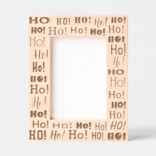 Fun Ho! Ho! Ho! Christmas Typography Engraved Frames