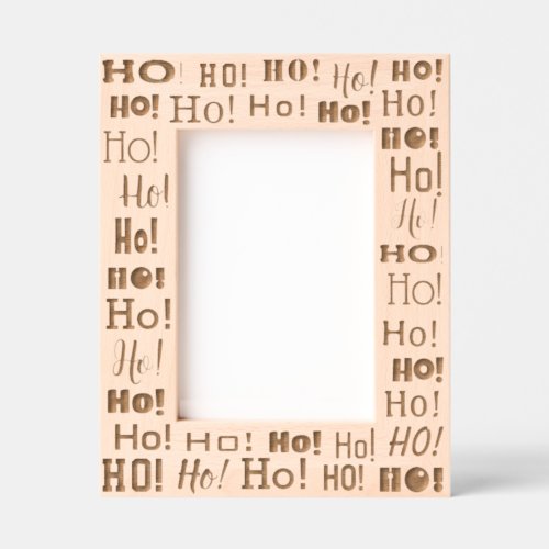 Fun Ho! Ho! Ho! Christmas Typography Engraved Frames Fun Ho! Ho! Ho! Christmas Typography Engraved Frames