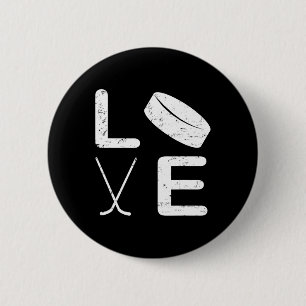 Fun Hockey Design For Kids Men Women Ice Hockey Pl Button